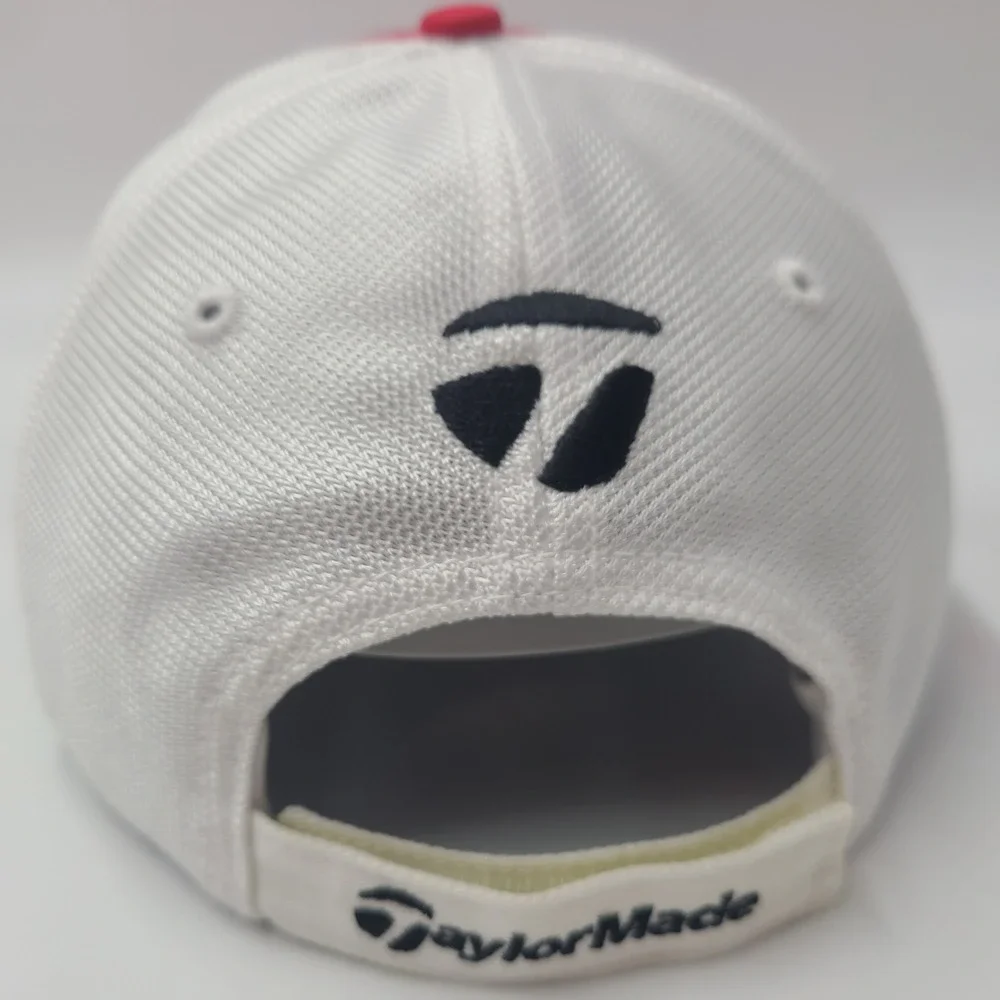 TaylorMade Hat Adjustable Red White Golf r7 Logo Tennis Pickleball Outdoors‎ Men